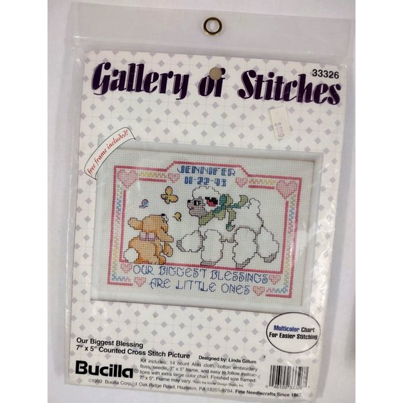 2 counted cross stitch kits - Children are the Gift - Our Blessings Little Ones - Picture 2 of 5